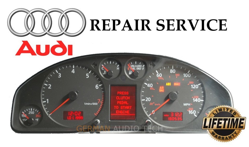 PIXEL REPAIR SERVICE for AUDI A4 S4 A6 S6 TT INSTRUMENT SPEEDOMETER CLUSTER DASH