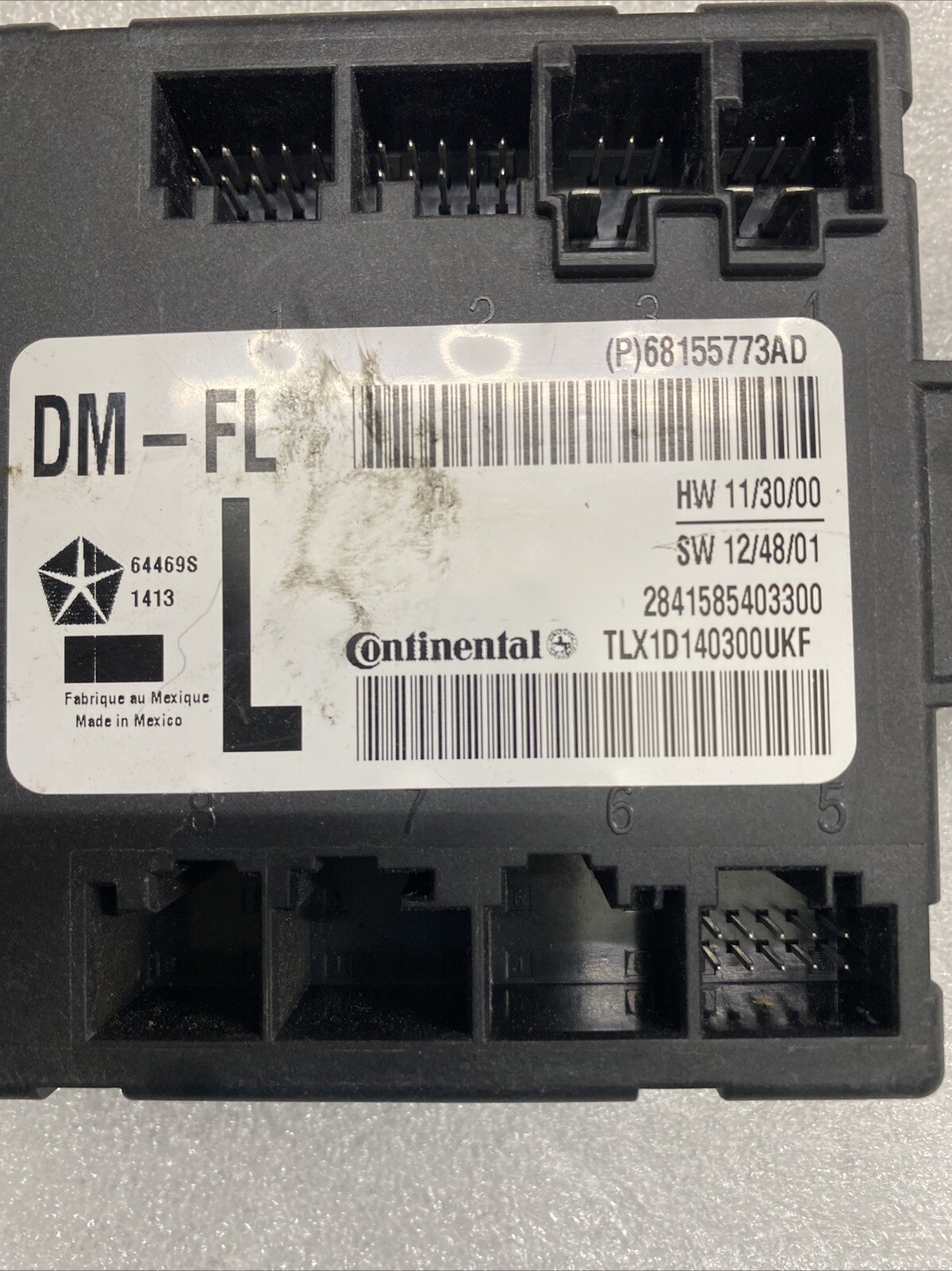 13-16 Ram 1500 Front Left LH Door Control Module (68155773AD) OEM