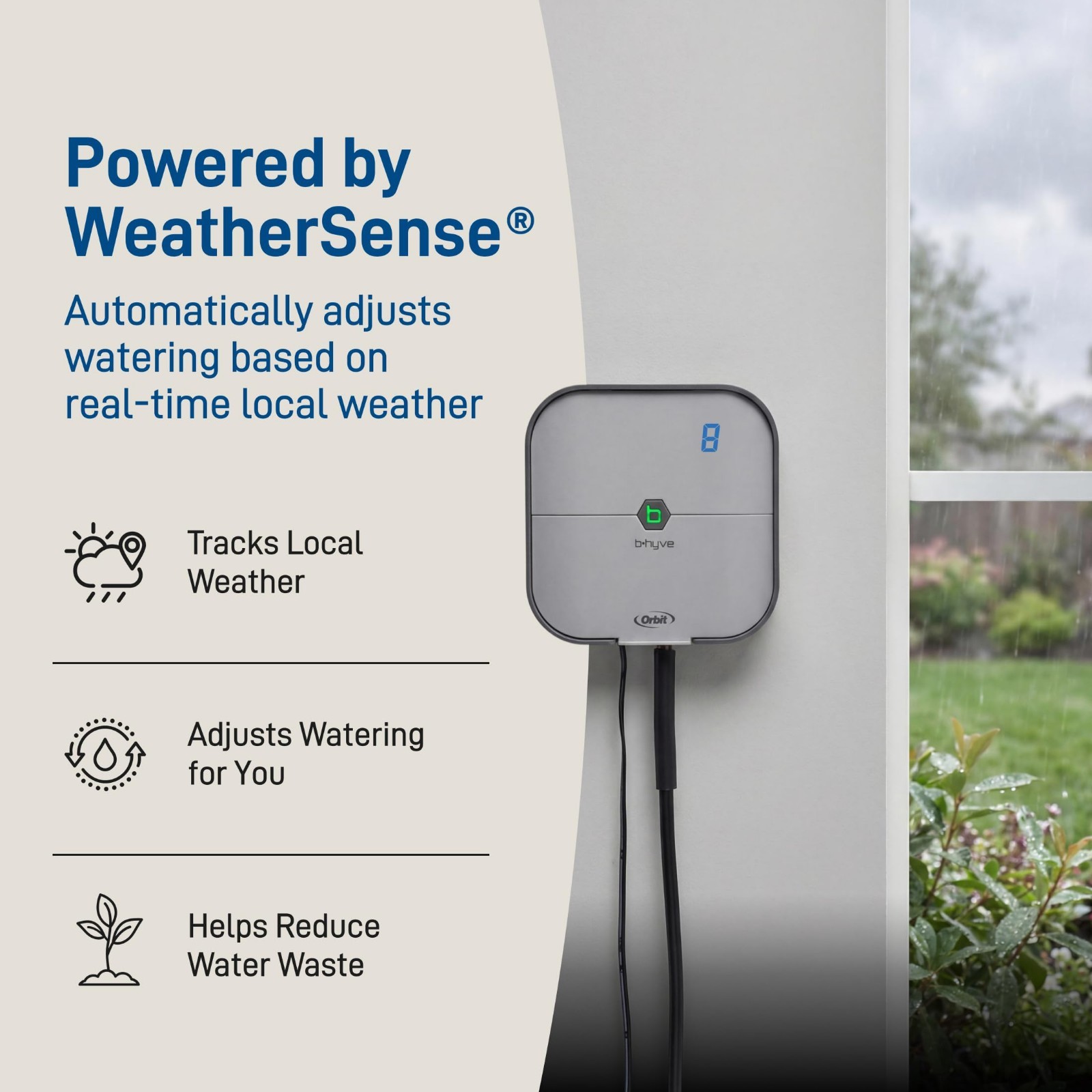 Smart WiFi Indoor Sprinkler Controller - 8-Zone Irrigation System - App Control,