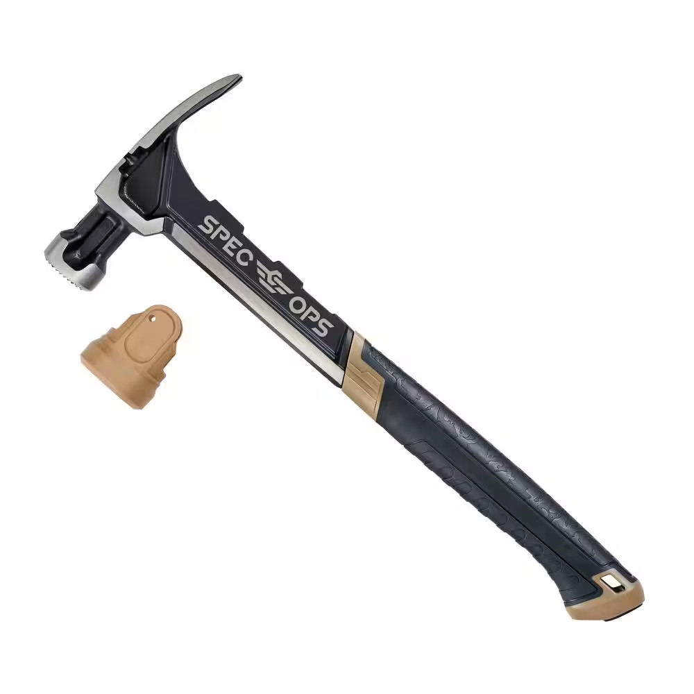 Steel Framing Hammer, 28 Oz., Rip Claw, Milled Face, Shock-Absorbing Grip