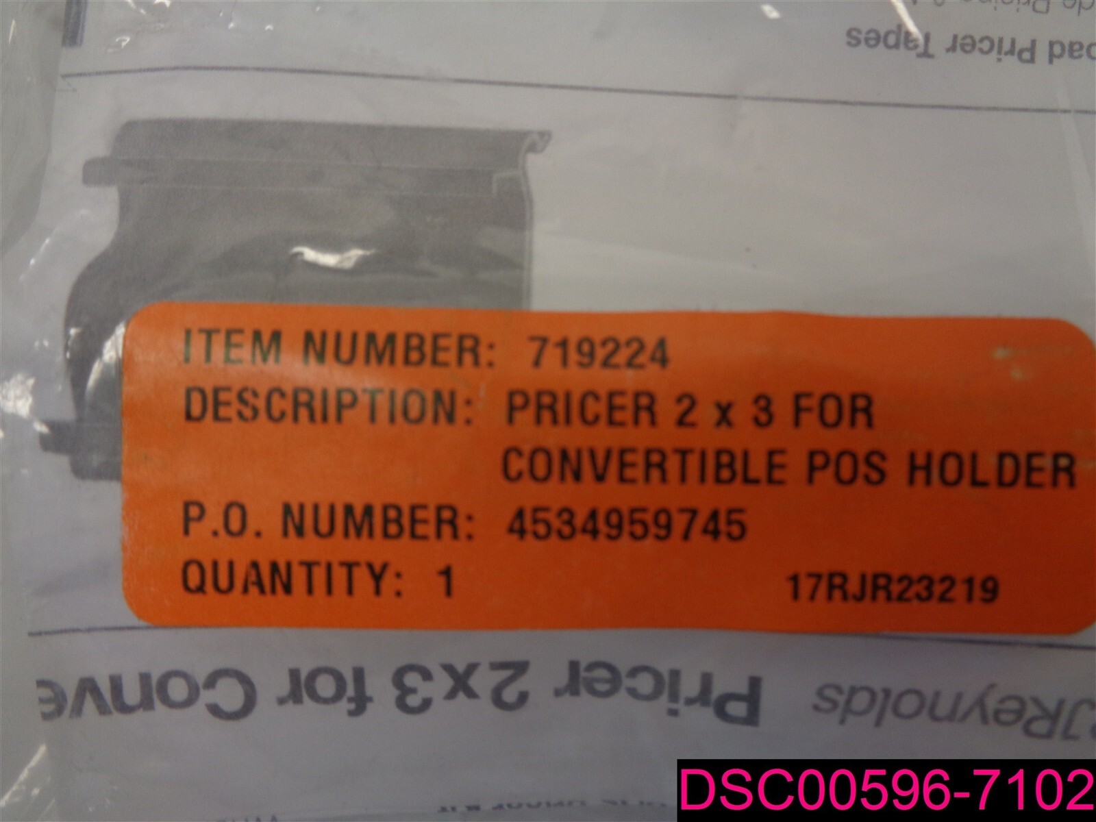 719224 Pricer 2x3 for convertible POS Holder