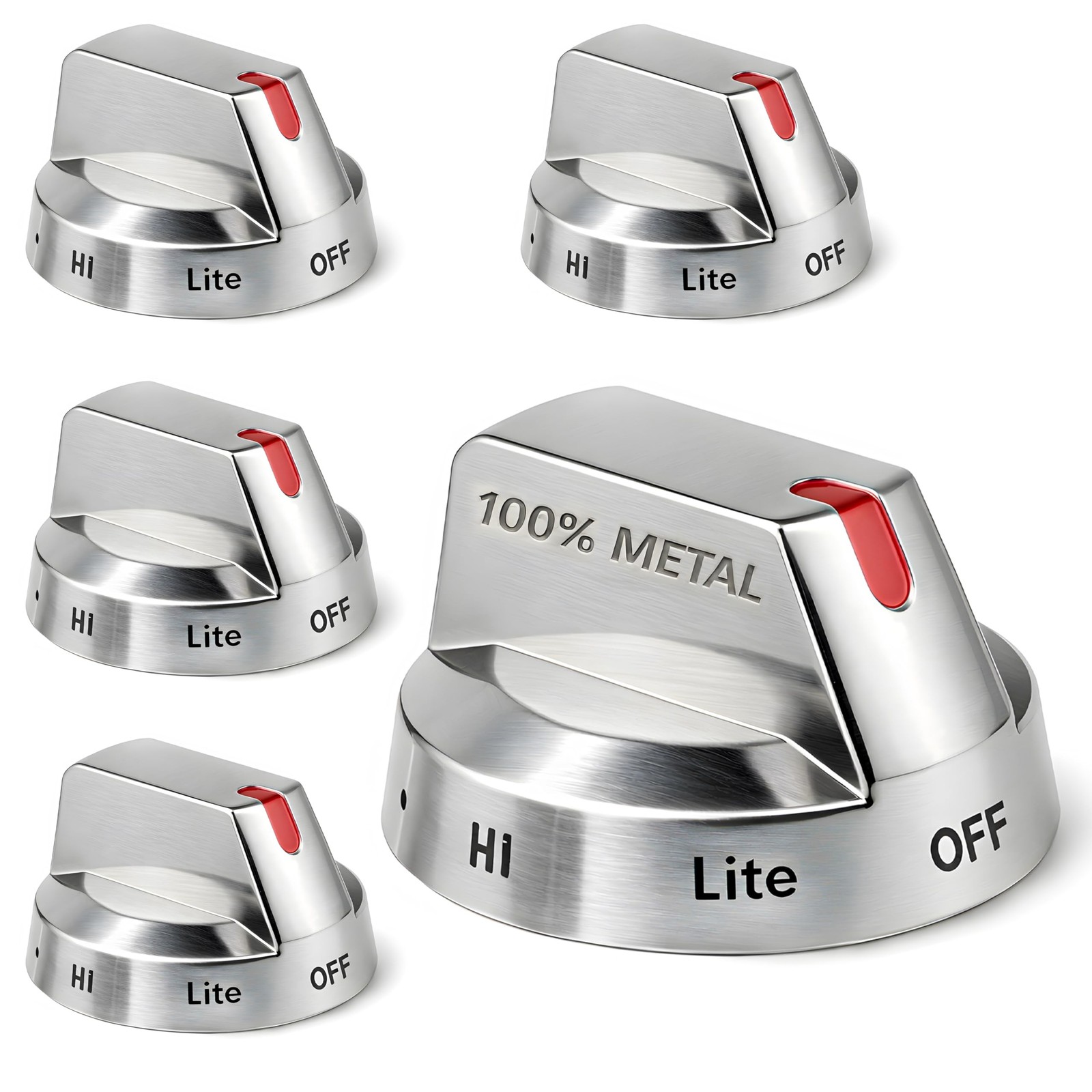 AZ4U 5Pcs DG64-00473A Range Burner Dial Knob Range Oven Knob Compatible with ...