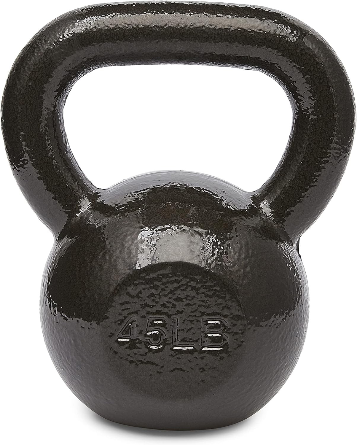 45LBS Cast Iron Kettlebell W/Non-Slip Handle Strength Training Kettlebell
