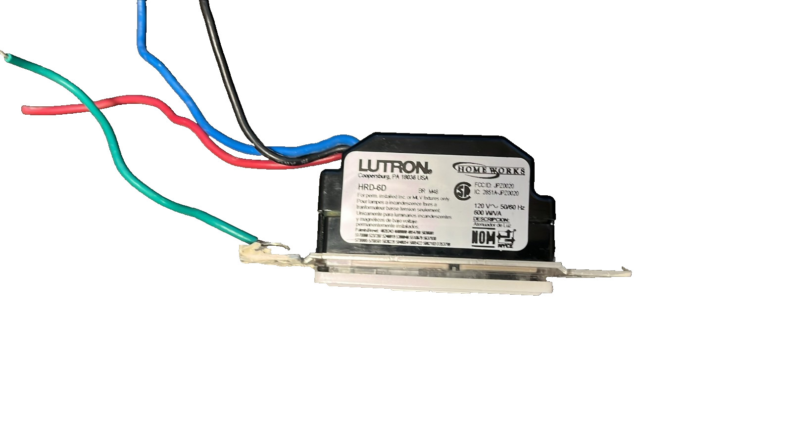 Lutron Homeworks RF Maestro HRD-6D