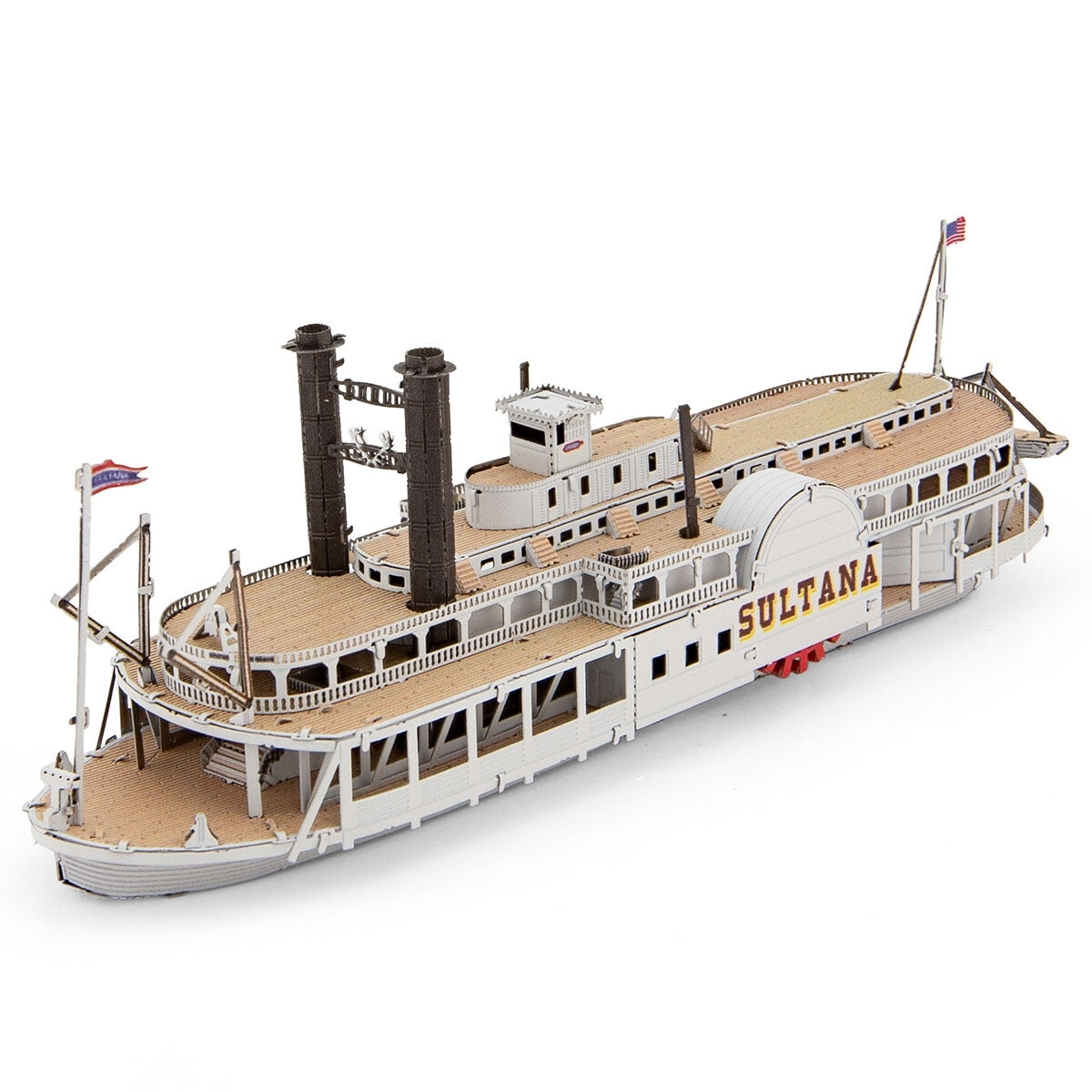 Fascinations Metal Earth SULTANA STEAMBOAT Commercial Side-Wheel 3D Model Kit