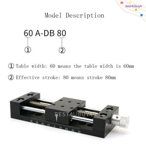 X-Axis Manual Linear Stage Translation Displacement Platform Stroke 100mm