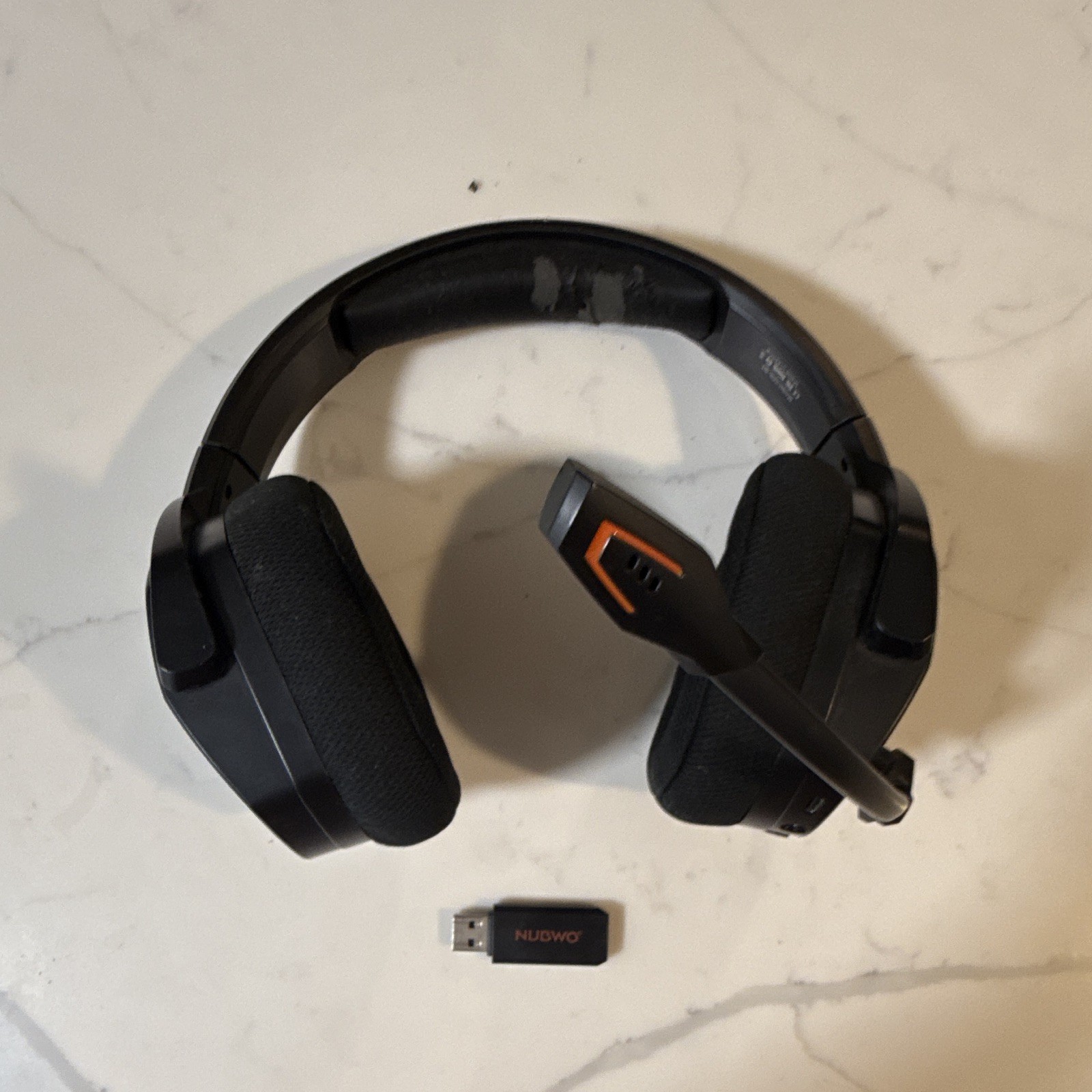 Gaming Headset NUBWO G06-BT USB Over-Ear Boom Mic Black/Orange Wireless
