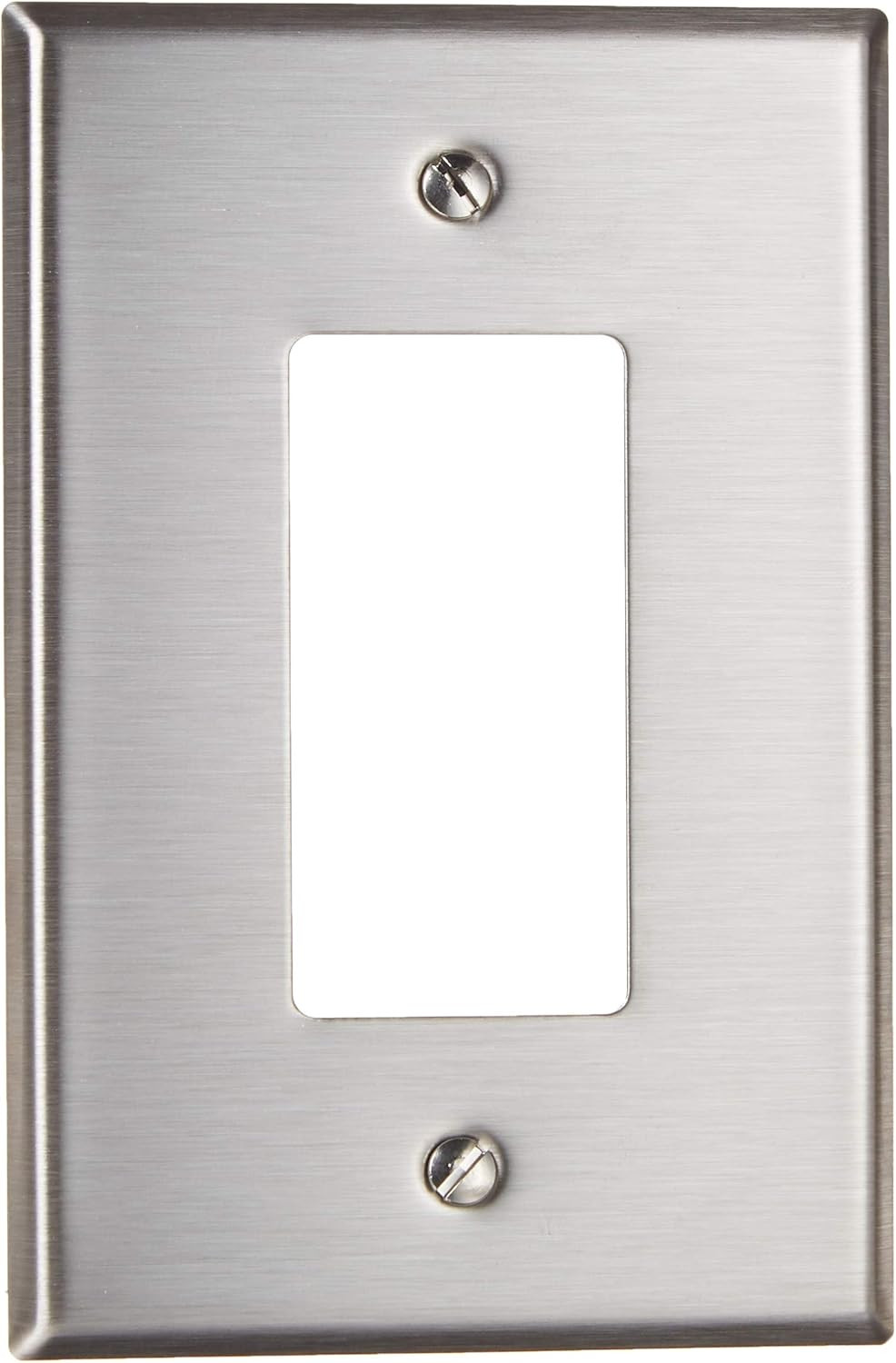 1-Gang Decora/Gfci Oversized Wallplate, SO26, Stainless Steel
