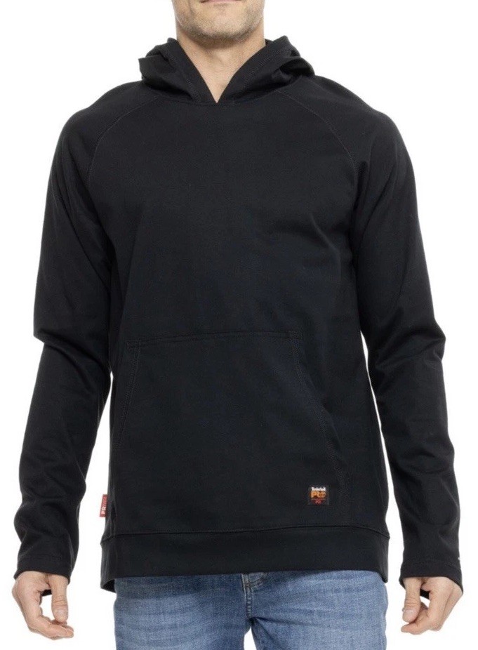 Timberland PRO Hoodie XL Black Flame-Resist Cotton Lightweight UPF 50+ Cat2 UL