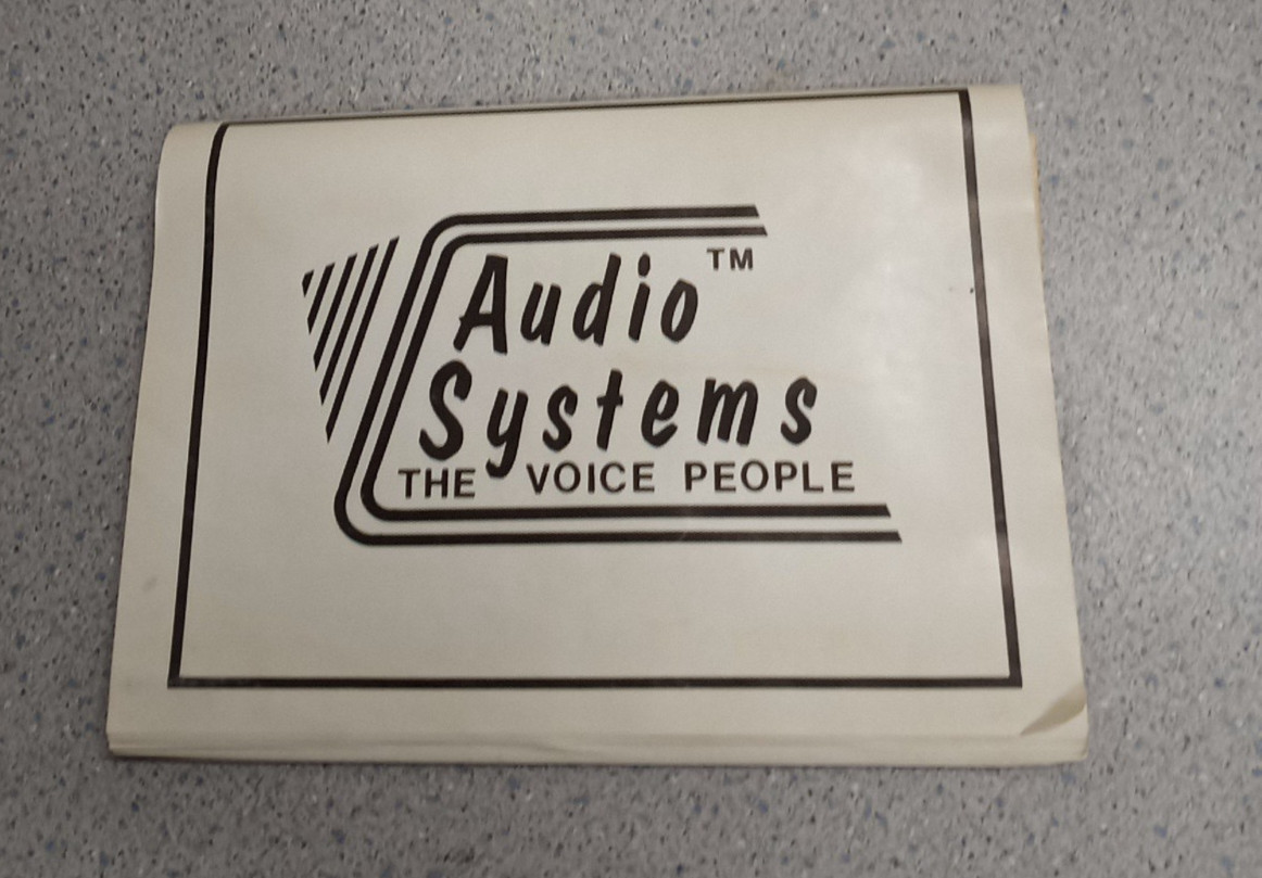 Vintage Audio Systems Inc. Audio Systems , Voice Warning System , Model: AS1310