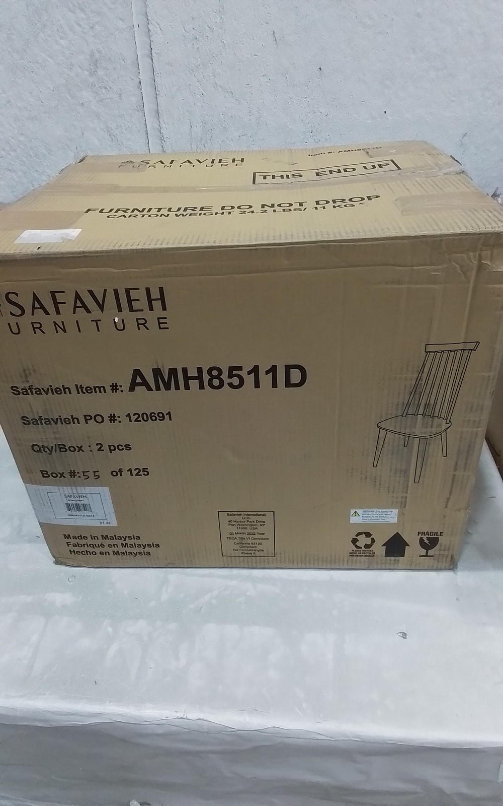Safavieh BURRIS SIDE CHAIR, Reduced Price 2172770270 AMH8511D