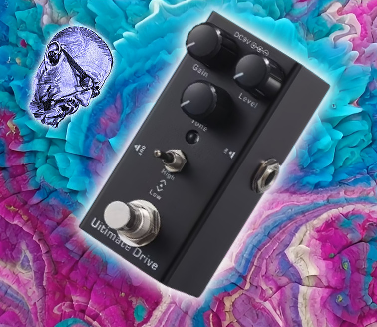 Mini Ultimate Drive Pedal True Bypass - Guitar - Bass - Vocals - Mega - WIN!!