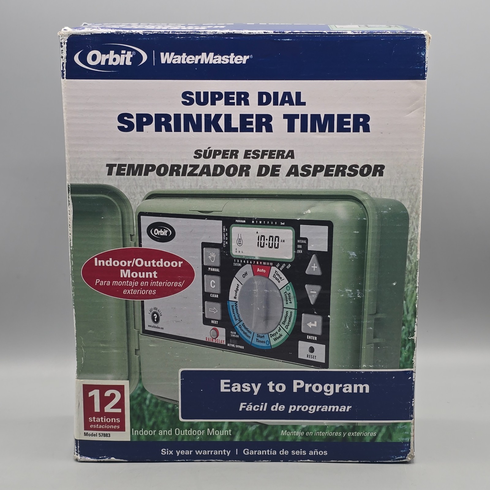 New Orbit 57883 Super Dial 12 Station Sprinkler Timer Controller