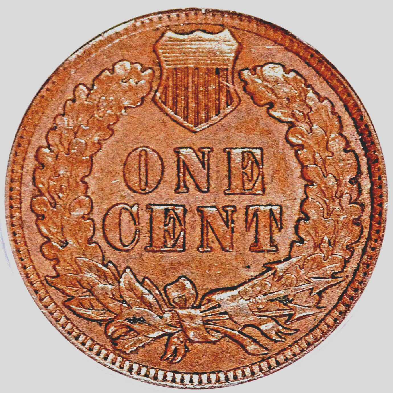 1903 Indian Cent Doubled Date, Snow-1, Au50 ANACS