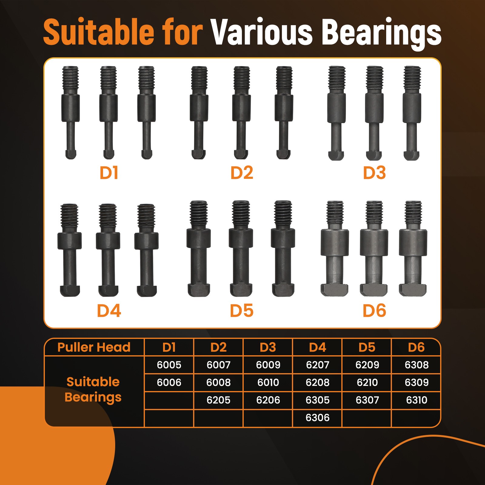 ⭐⭐21 in1 Bearing Disassembly Puller Inner Hole Removal Tool Three-jaw Puller Set