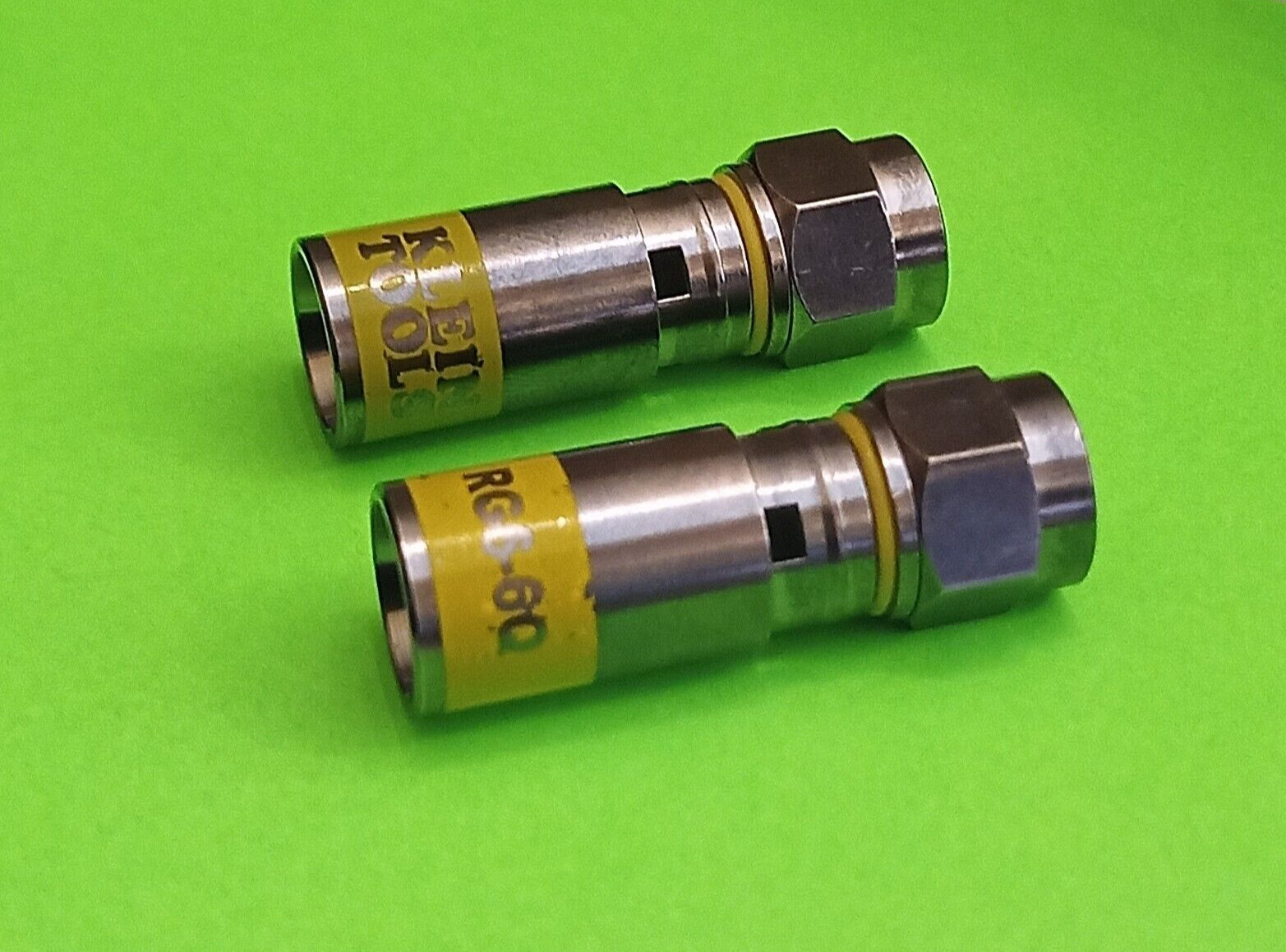 Klein Tools VDV812-627 Push-On Connector-F, RG6/6Q, Male  (Lot of 2)