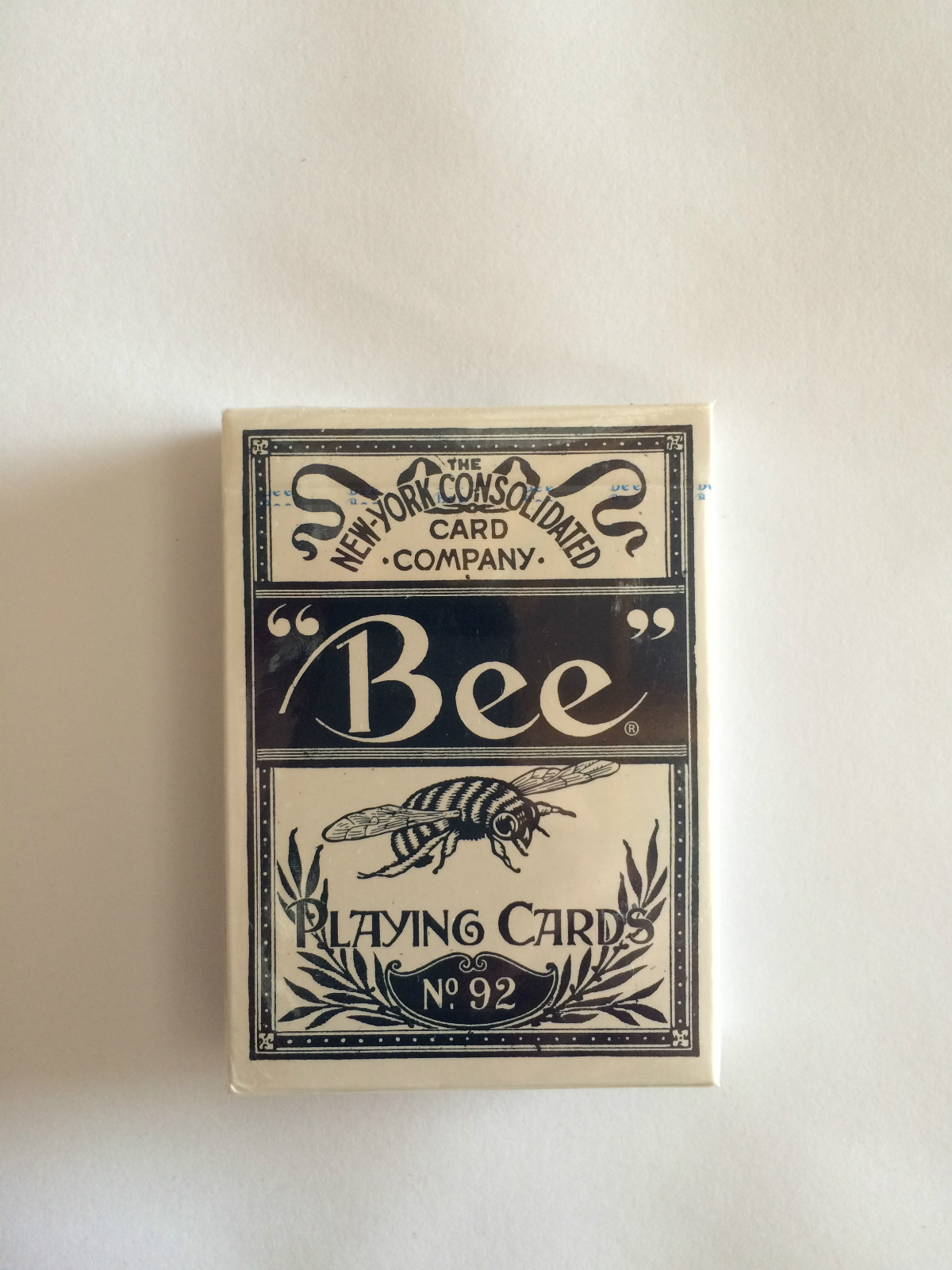 BEE SQUEEZERS NO.92 BLUE DECK OF PLAYING CARDS BY USPCC POKER SIZE