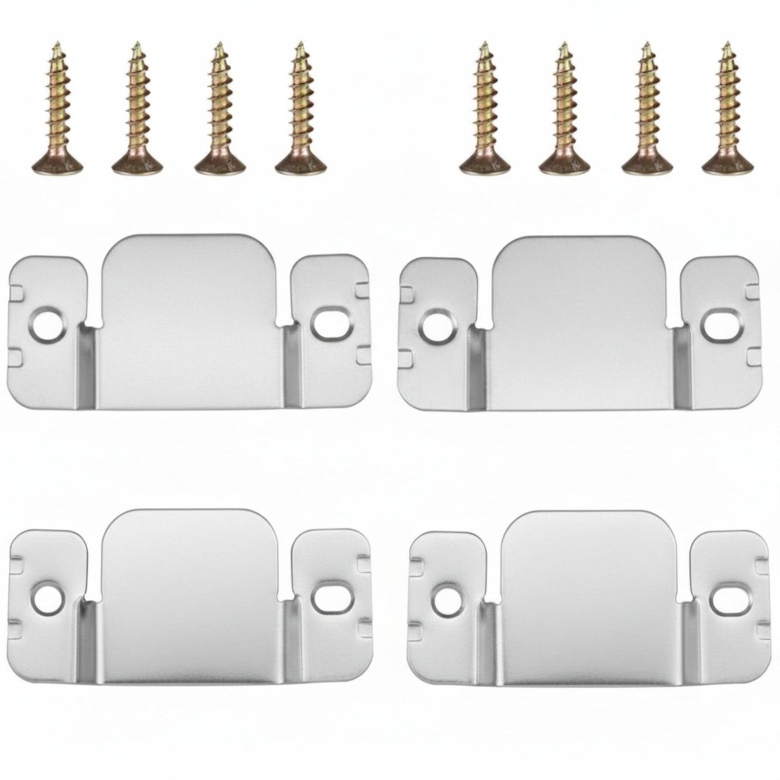 Mudder 4 Pieces Sectional Couch Connectors Metal 3.86 x 1.81 Inches, Screw