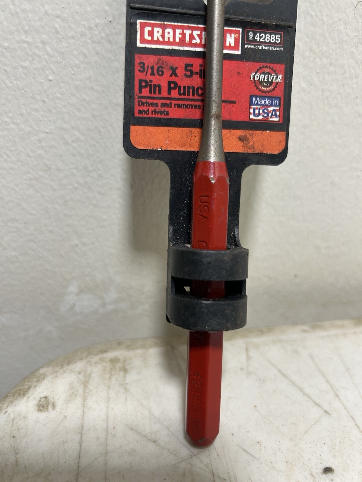Craftsman Pin Punch Model 42885 WF USA 5in. Long