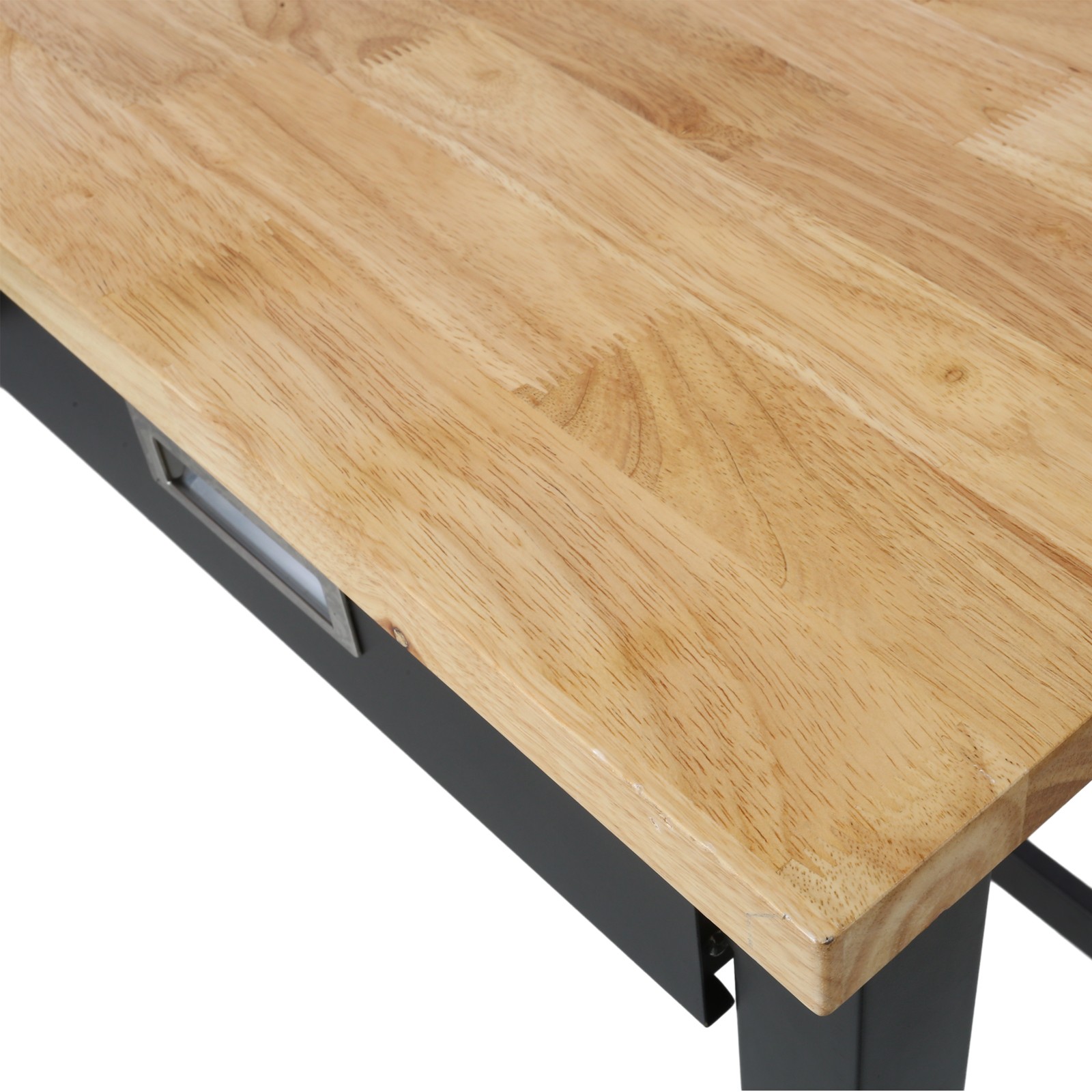 60in Work Bench, Workbench with Drawer Storage,Heavy Duty Bamboo Wood Work Table