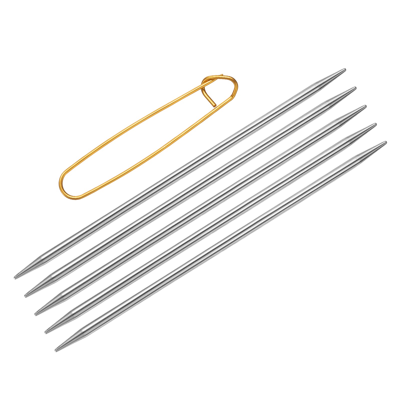 5Pcs 4.5mm Double Pointed Knitting Sweater Needle with Stitch Holder