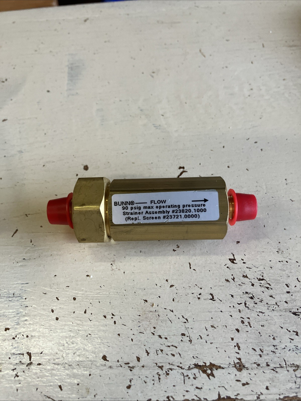Bunn Water Strainer,W/Cap.250 Flare 23820.1000 - Free Shipping + Geniune OEM