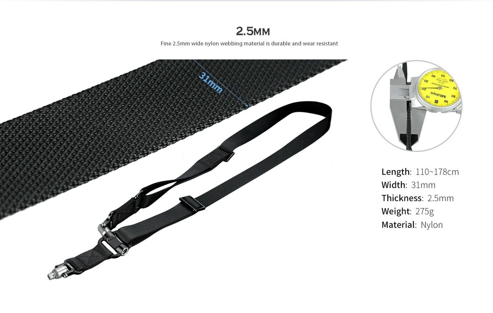 Leofoto SP-01 QD Strap /Fits Magpul Sling
