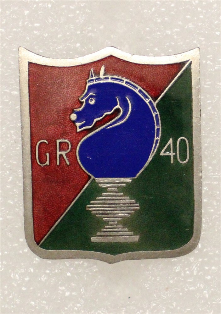 French Army Badge 4824: 40e Groupe de Reconnaissance - nhm