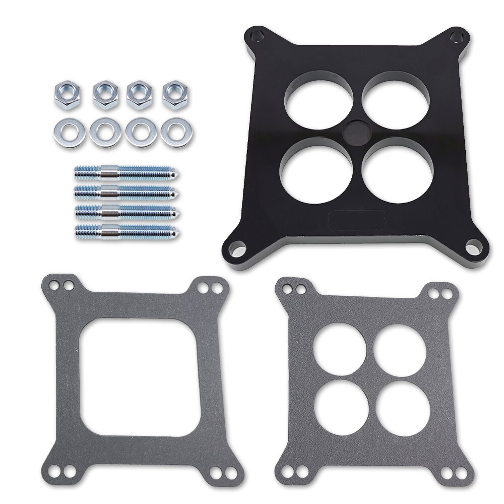 1/2" Ported/4 Hole Phenolic Carburetor Spacer Holley Demon Carter 4BBL SBC BBC