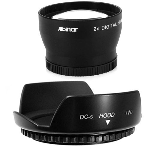 Screw 52mm Lens Hood Flower Petal,Telephoto Lens for NIKON D40 D50 D80 55-200mm