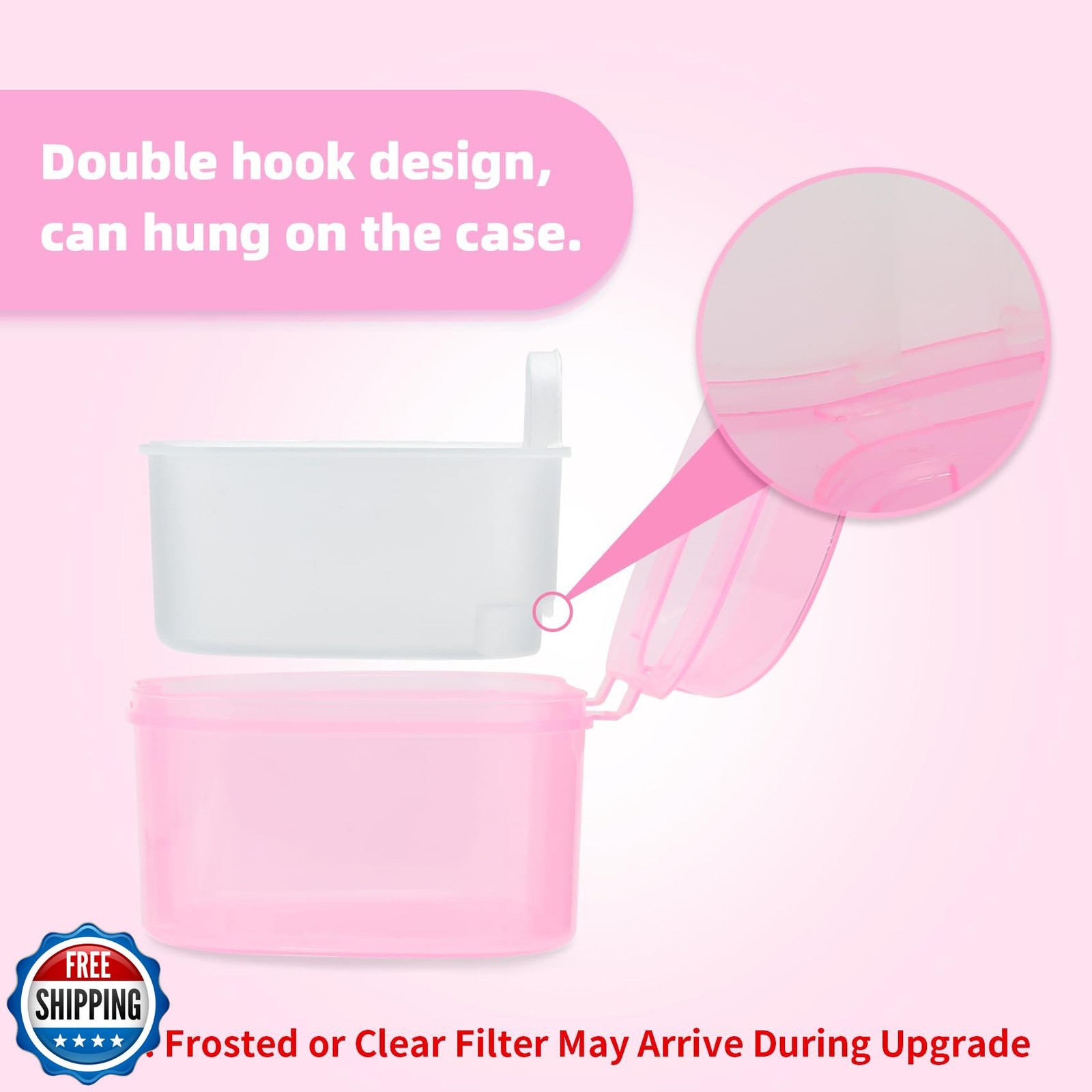 Dental Orthodontic Retainer Container Cleaning Case,Denture Bath Box Case Cup