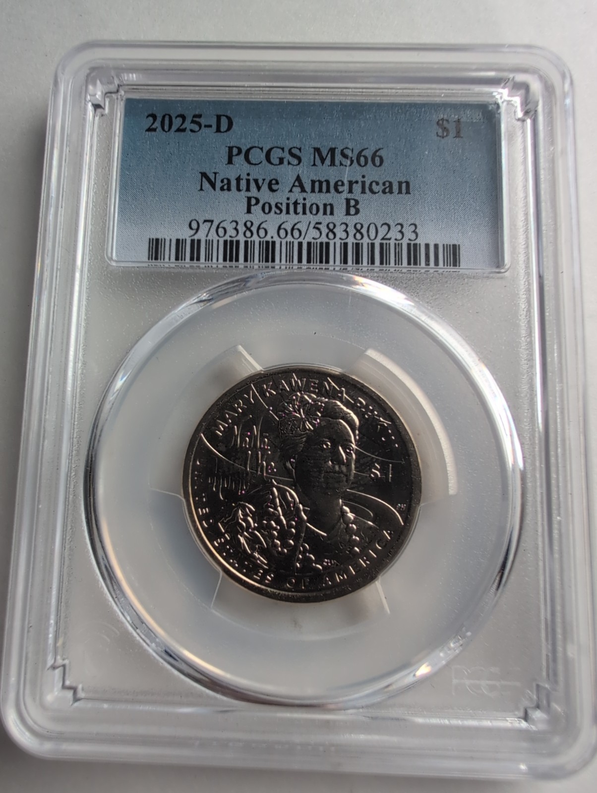 2025D PCGS MS66 Position B & 2003D ICG MS67+ Sacagawea