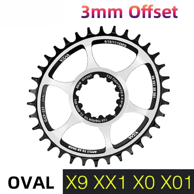 MTB Bicycle Chainring Offset 3mm 32T-36T for X1 1400 X0 X9 S1400 Bike Sprocket