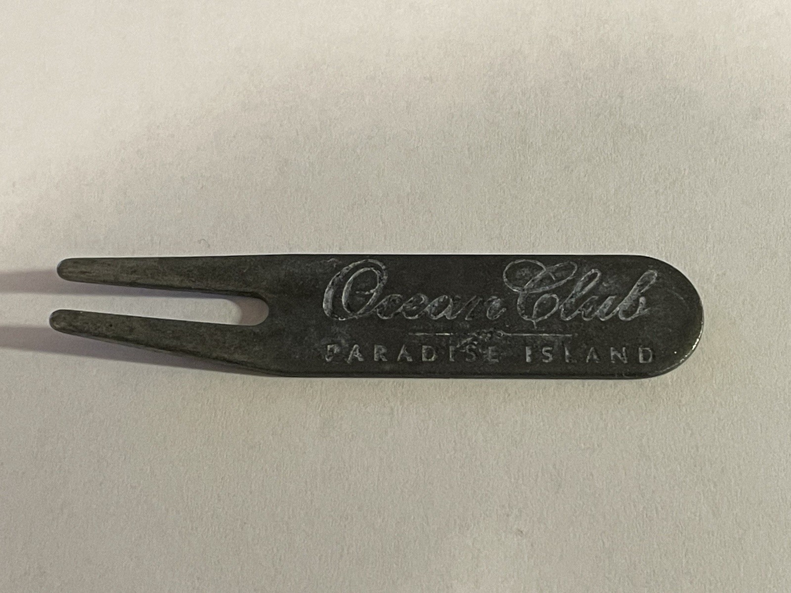 Rare Ocean Club Metal Golf Divot Tool - Paradise Island, Bahamas - A Beauty!
