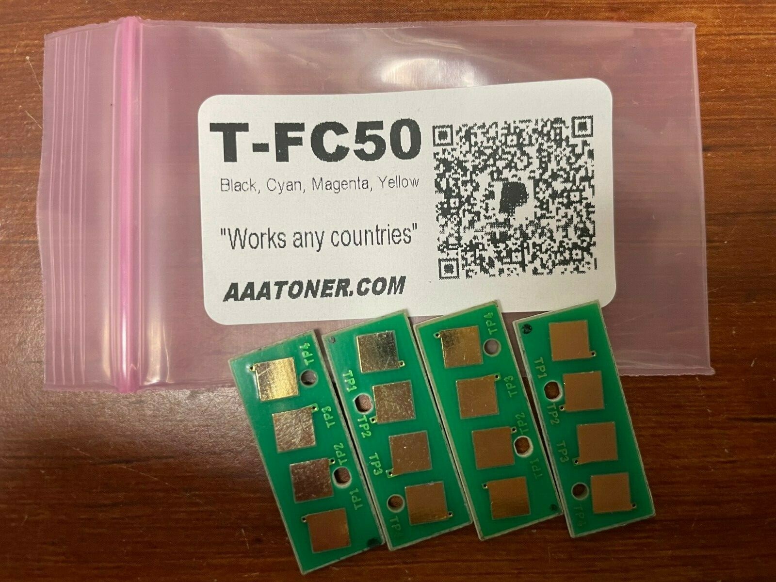 4 Toner Chip T-FC50 TFC50 for Toshiba 2555C, 3055C, 3555C, 4555C, 5055C Refill