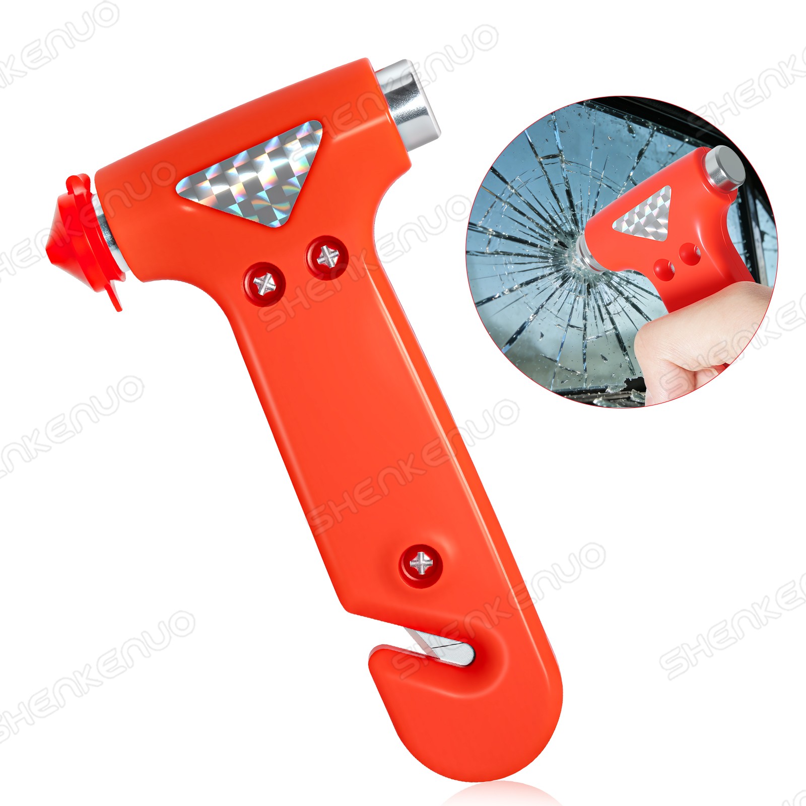 1PC Car Escape Tool Hammer Window Glass Breaker Seat Belt Cutter