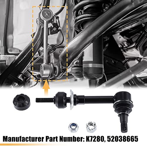 2pcs Front Sway Bar Links Kit K7280 Stabilizer End Link Replacement