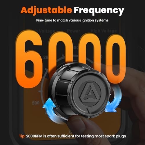 Dual Hole Spark Plug Tester Tool for Car & Motorcycle - 0-6000RPM Ignition Teste