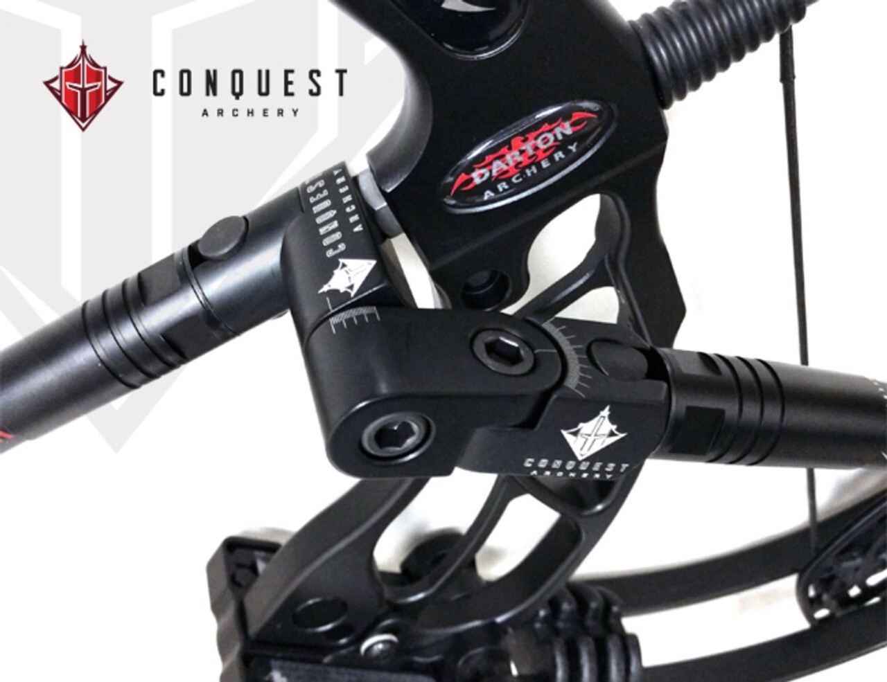 Conquest CF. 500 BOWHUNTER COMPLETE KIT (WITH SMAC) 10"Front8"Back Matte Black