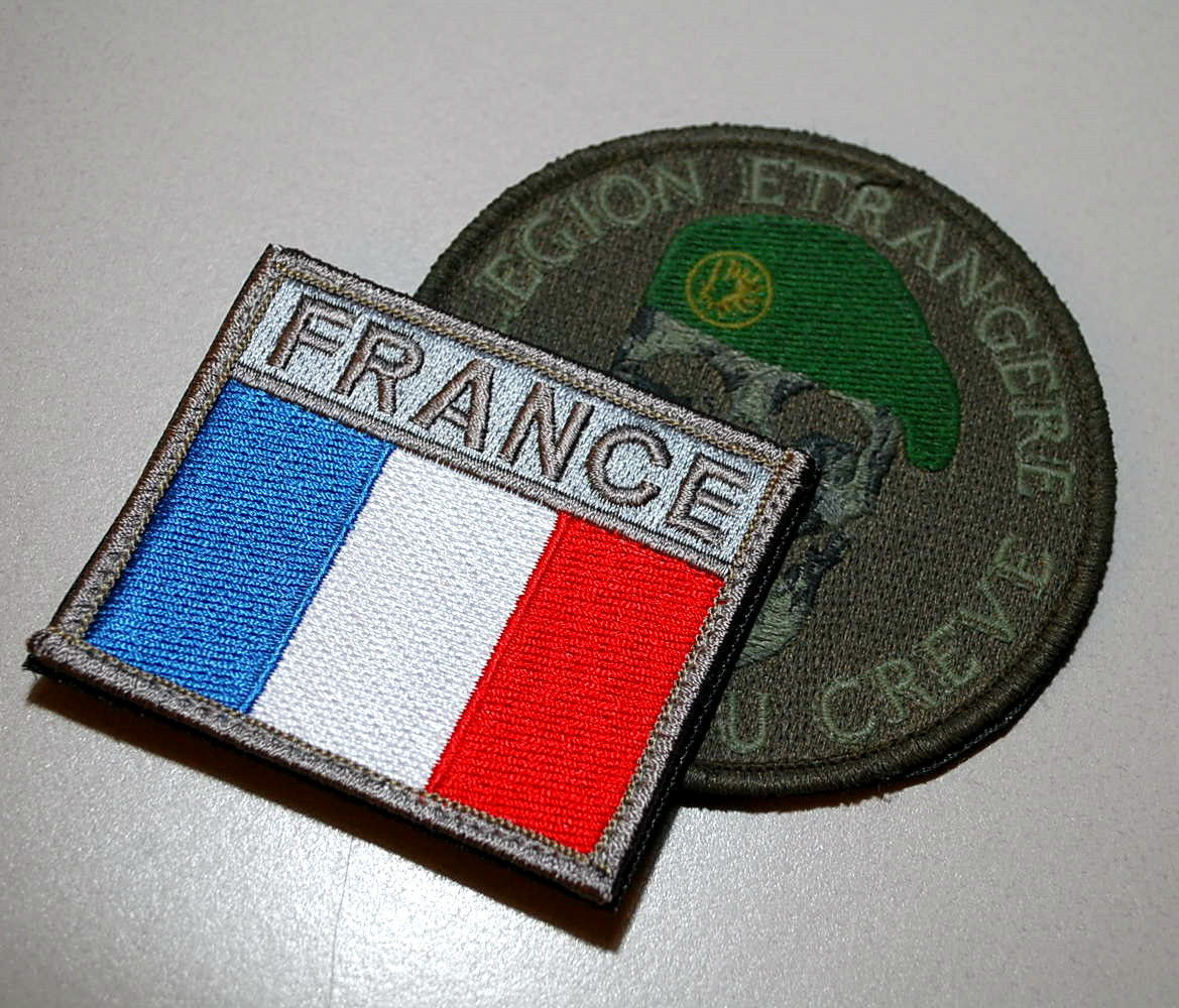 FRENCH FOREIGN LEGION Opération Pamir Légion étrangère Green Beret + Flag Set