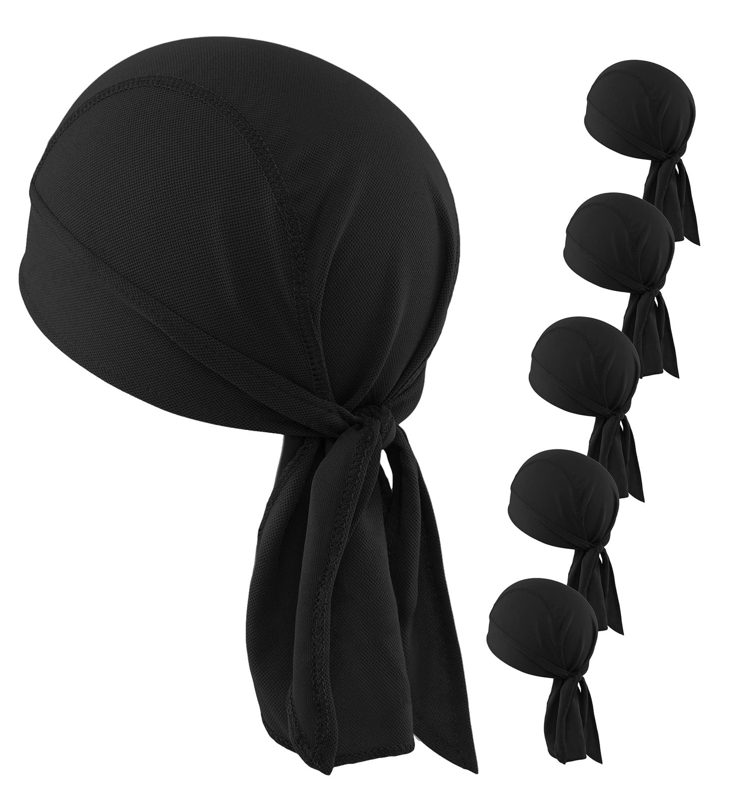 Cooling Helmet Liner UPF 30 Do Rag Bandana for Men - Lightweight Biker Cap