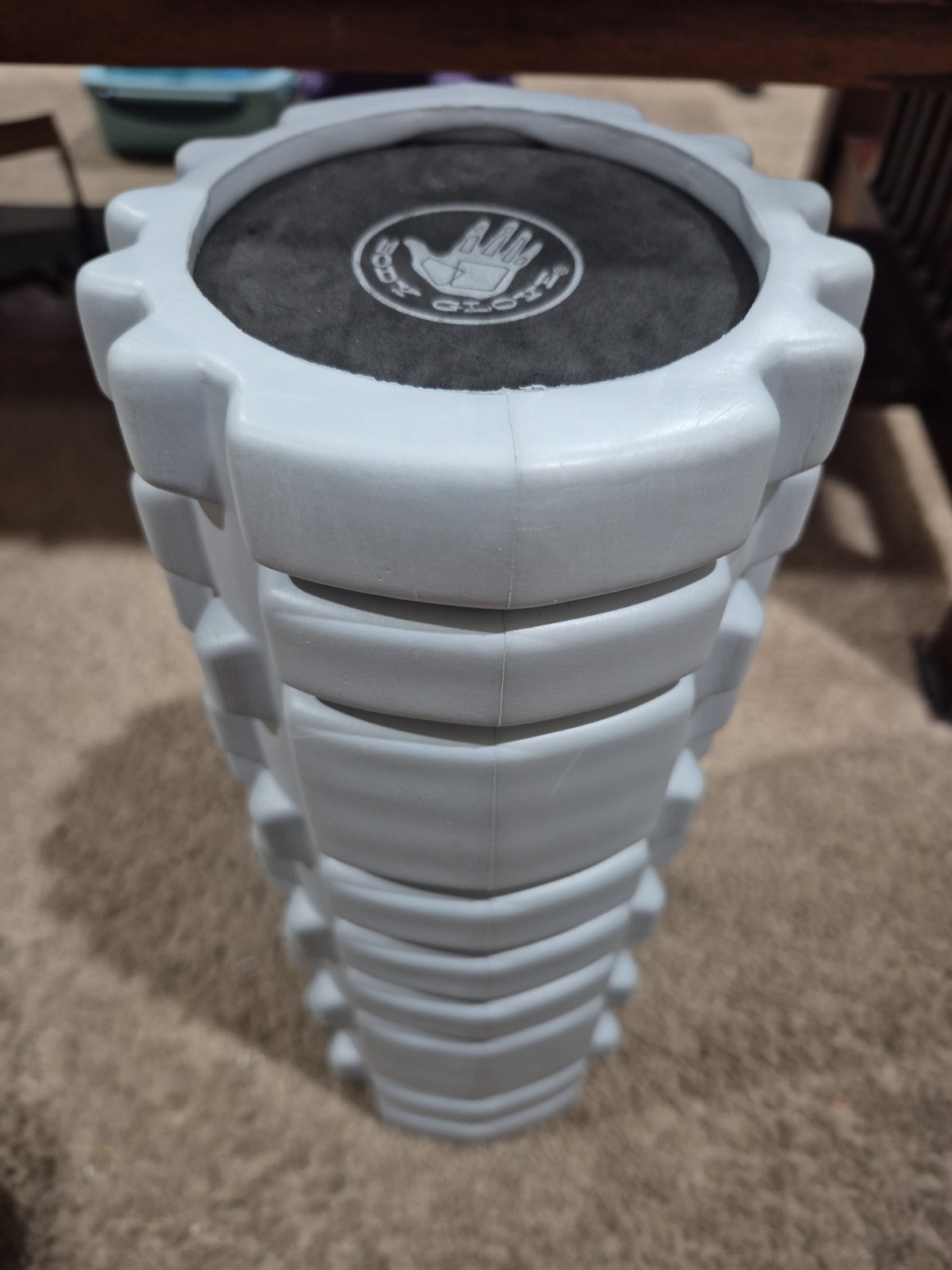 BODY GLOVE 13" Muscle Relief and Targeted Massage Roller Gray Excellent.