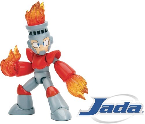 Jada Toys - MegaMan - 4.5 Fire Man [Used Very Good Toy] Figure, Collectible