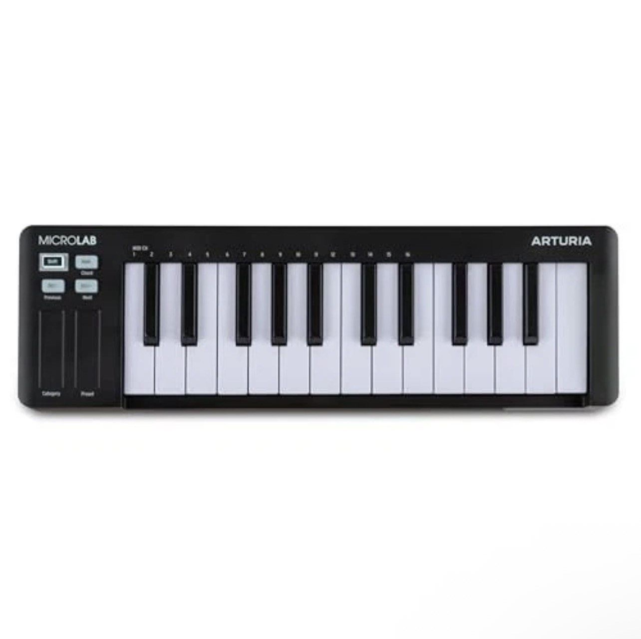Arturia MicroLab Mk3 Universal MIDI Controller for Music Production - Black
