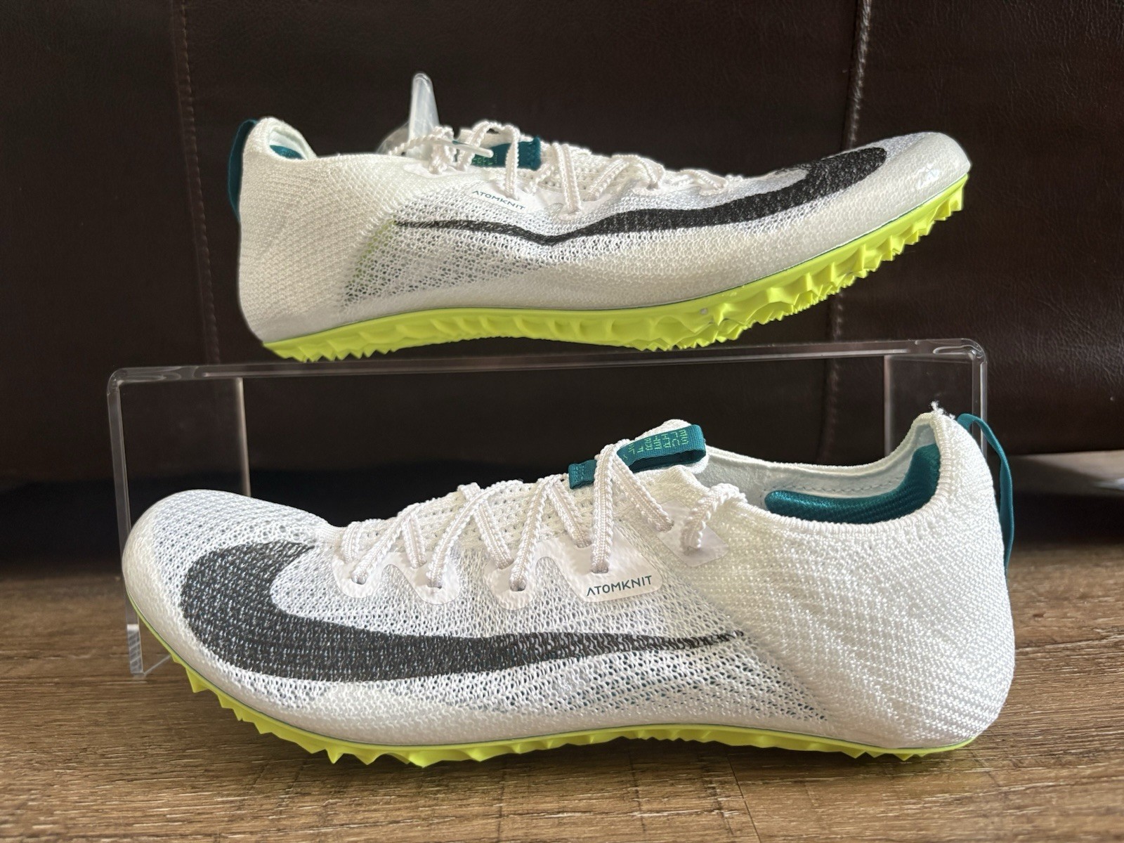 Nike Zoom Superfly Elite 2 Track Spikes White Spruce Men’s Sz 7.5 FZ9662-100