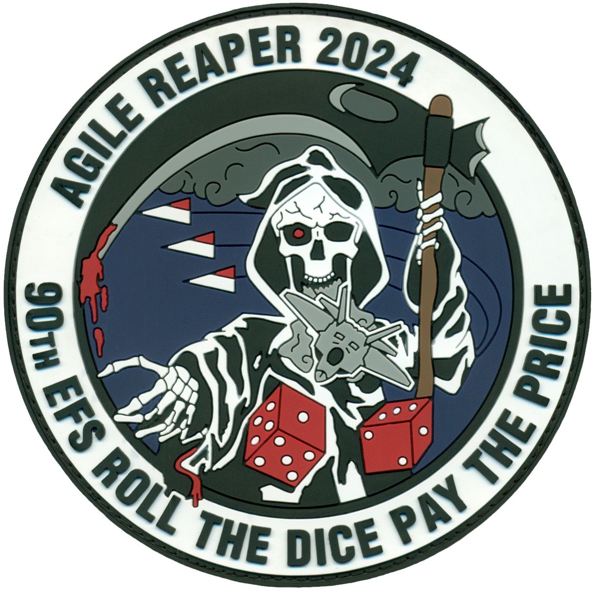 USAF 90th EXPEDITIONARY FIGHTER SQUADRON – AGILE REAPER 2024 PATCH