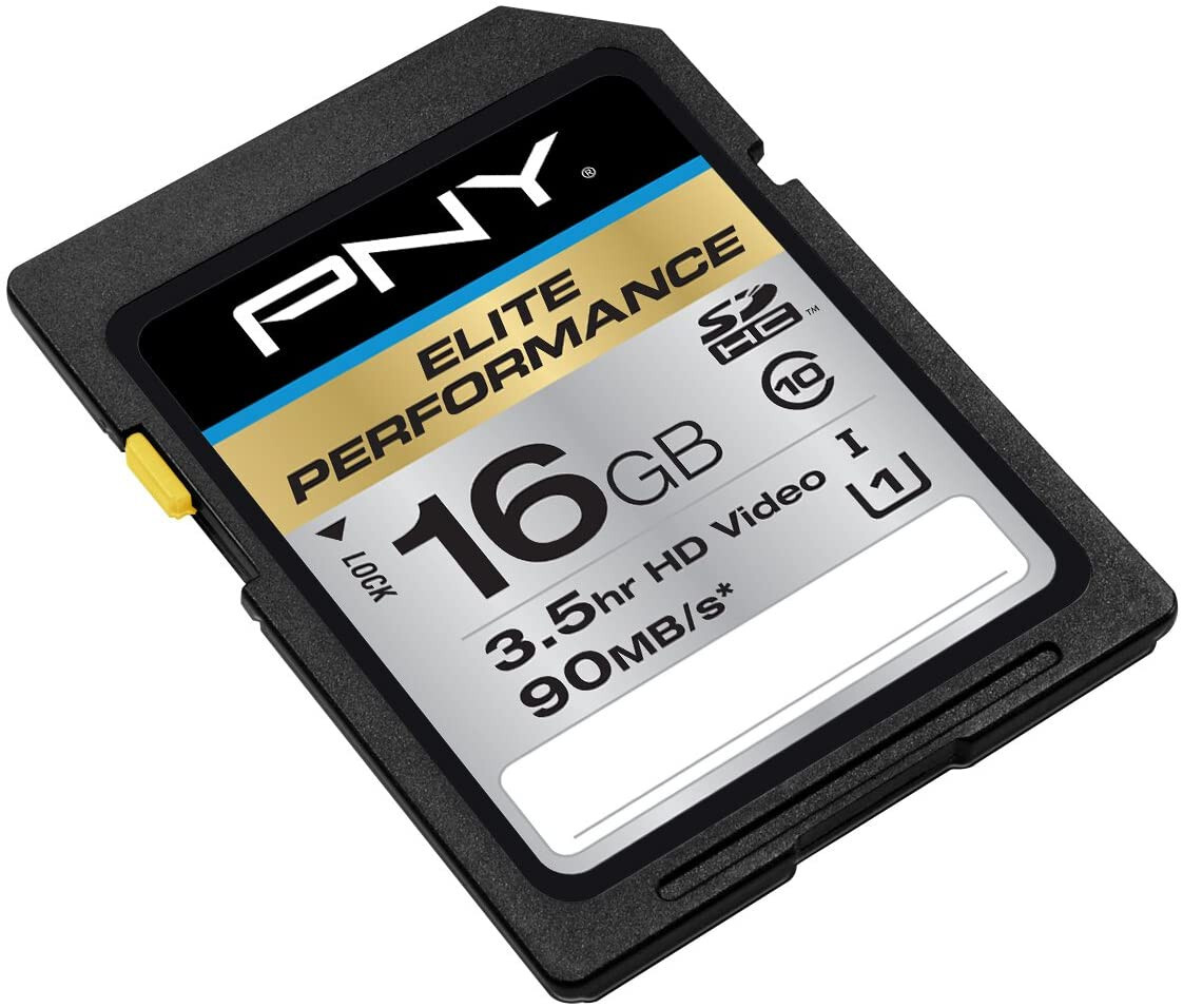 PNY 16G HD Elite class 10 SD card for Canon 1100D S5 SX10 SX20 SX30 SX40 IS SX50