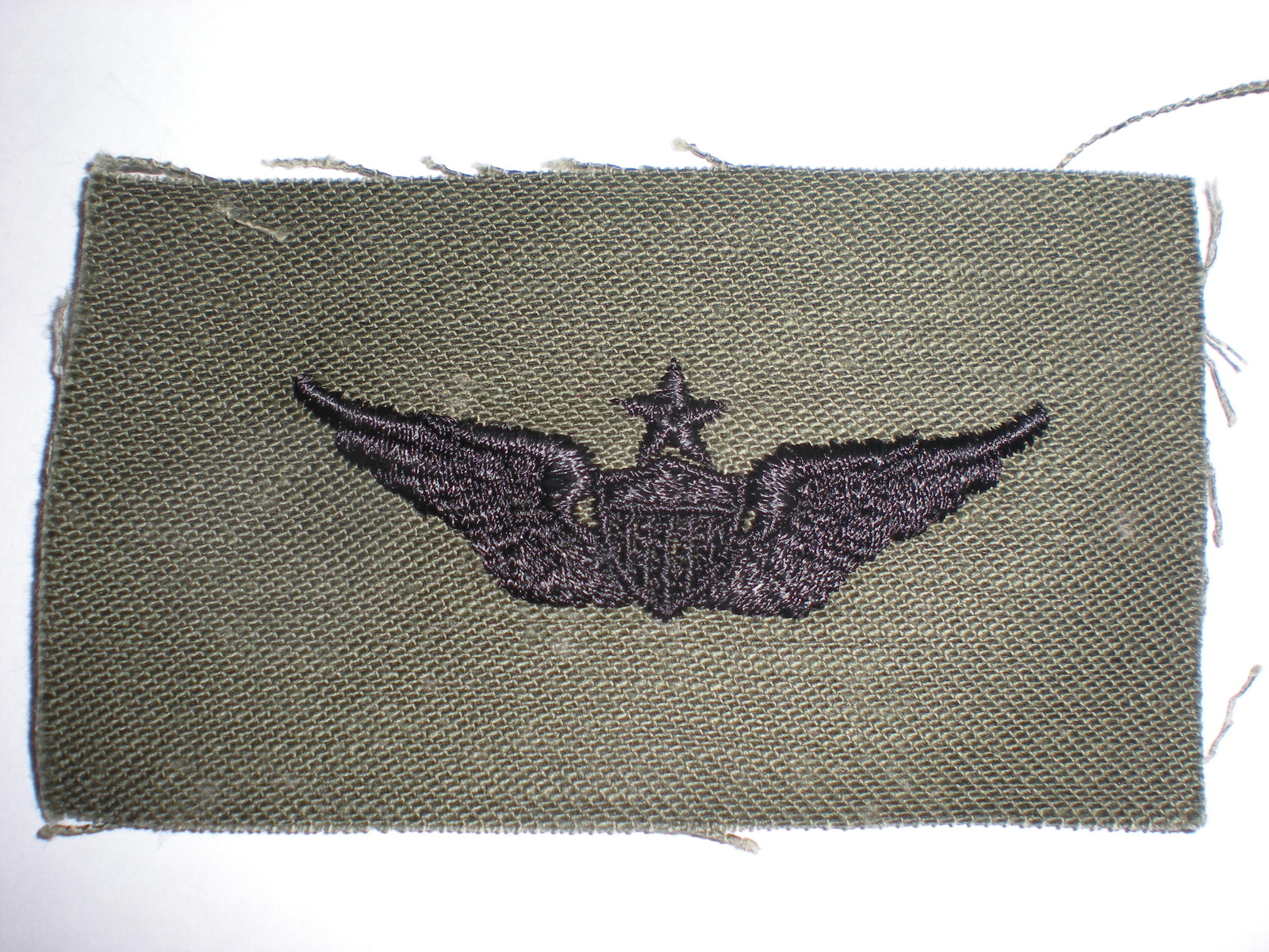 US ARMY SUBDUED EMBROIDERED SENIOR ARMY PILOT AVIATOR BADGE