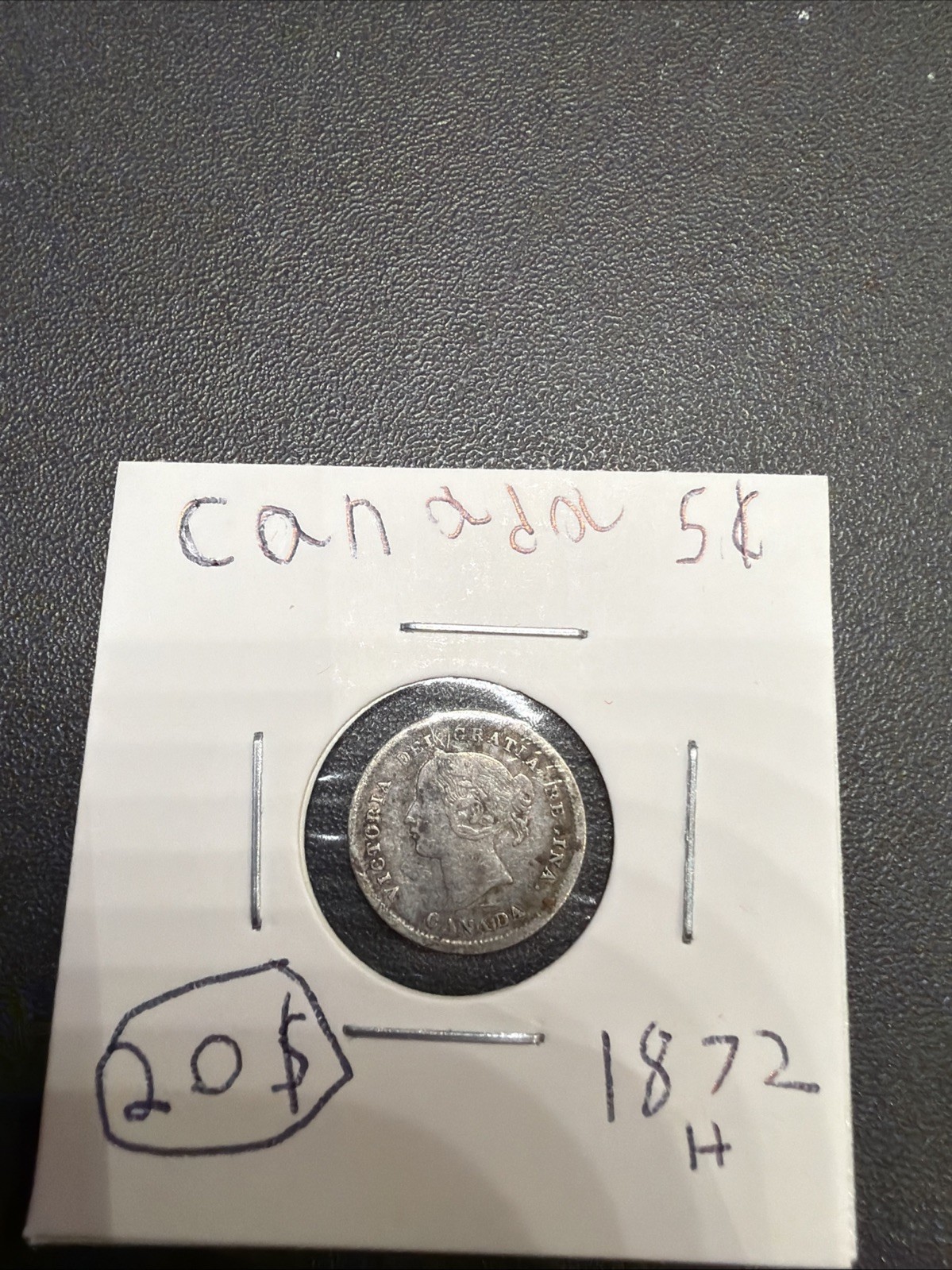 Canada 5 Cent 1872 H