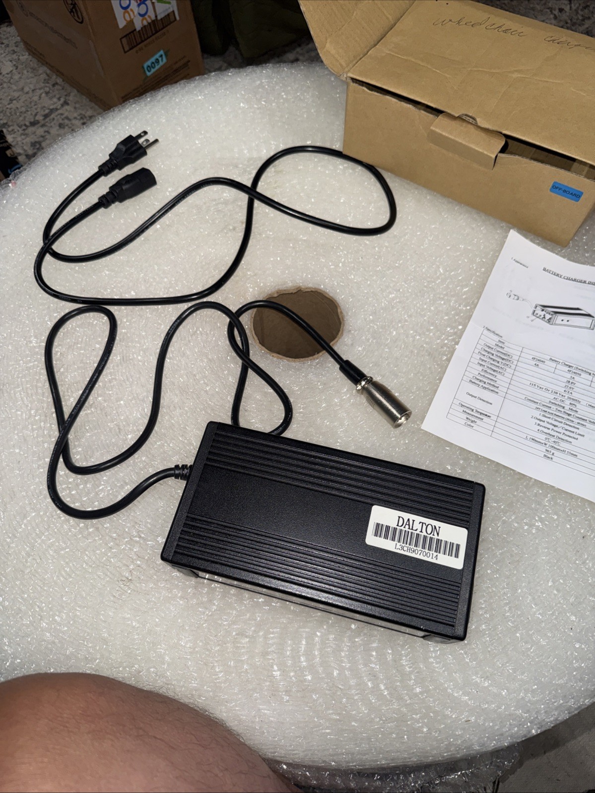 MK 4F24050 Electric Wheelchair Battery Charger  24V 5A